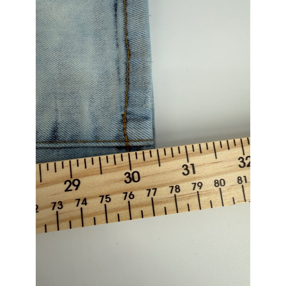 Purple Brand P001 Light Wash Logo Graphic Slim Fit Jeans Mens 38 Style‎ 202348 - Picture 8 of 8